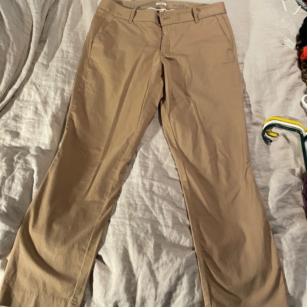 J Crew Chinos, Size 10, khaki